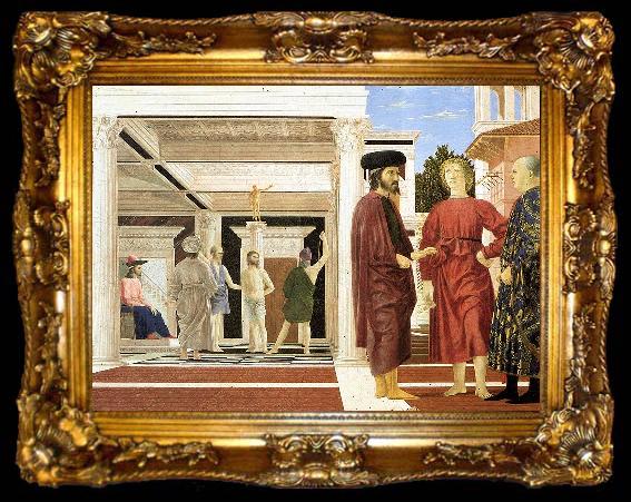 framed  Piero della Francesca The Flagellation, ta009-2